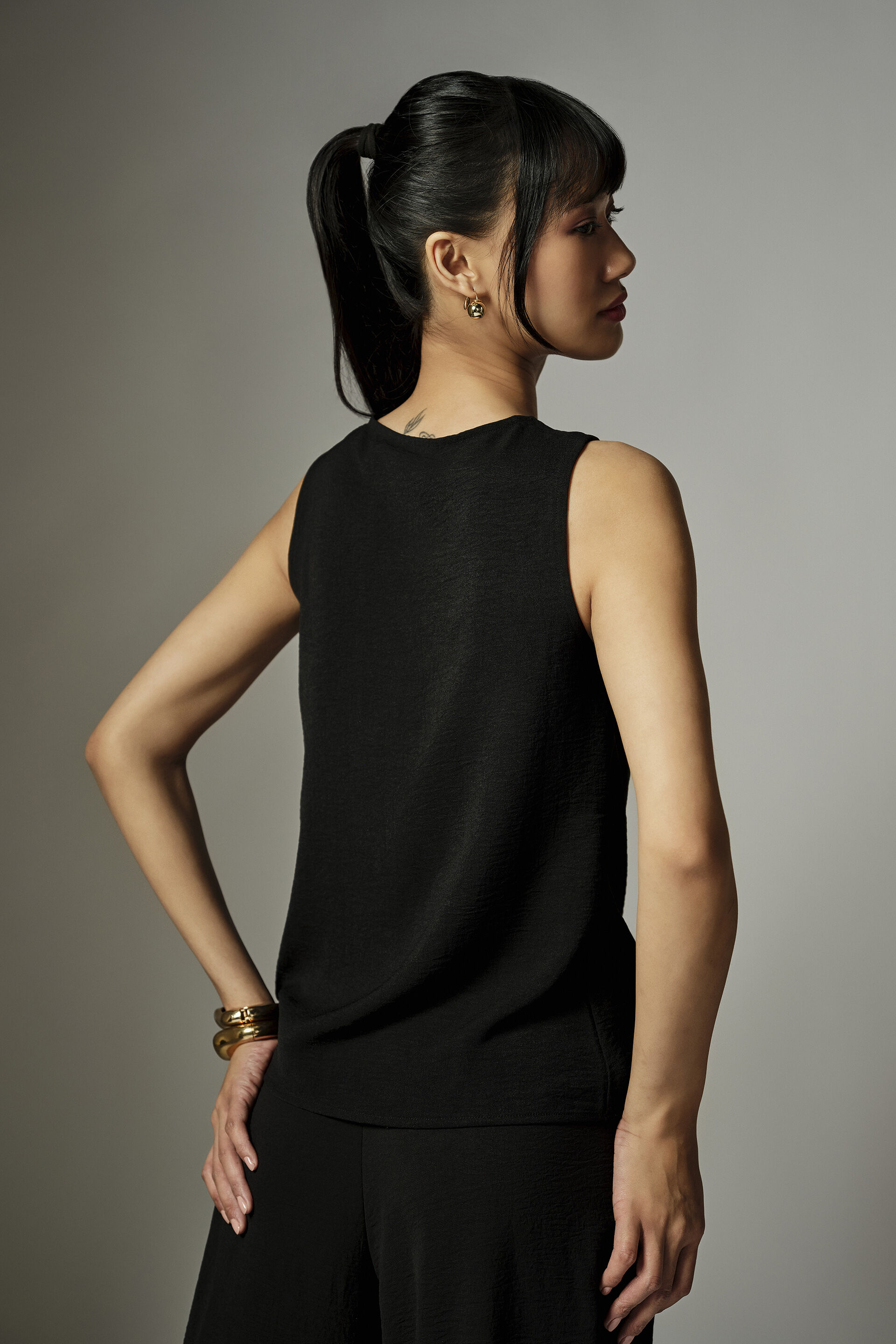 Liza Black Top, Black, image 6